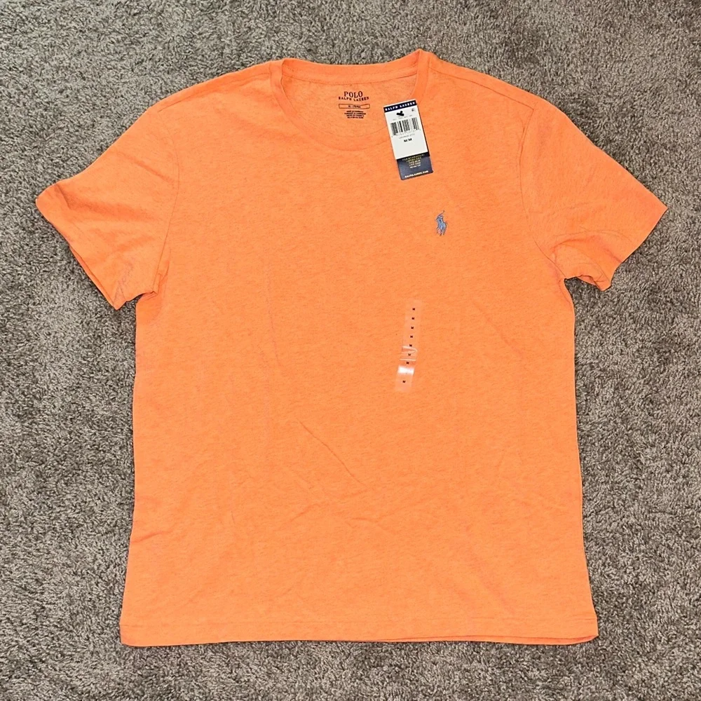 NWT Polo Ralph Lauren Men’s Orange Pony T-Shirt Shirt